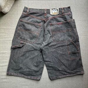 vintage y2k iceberg jeans donald duck size 38 baggy shorts